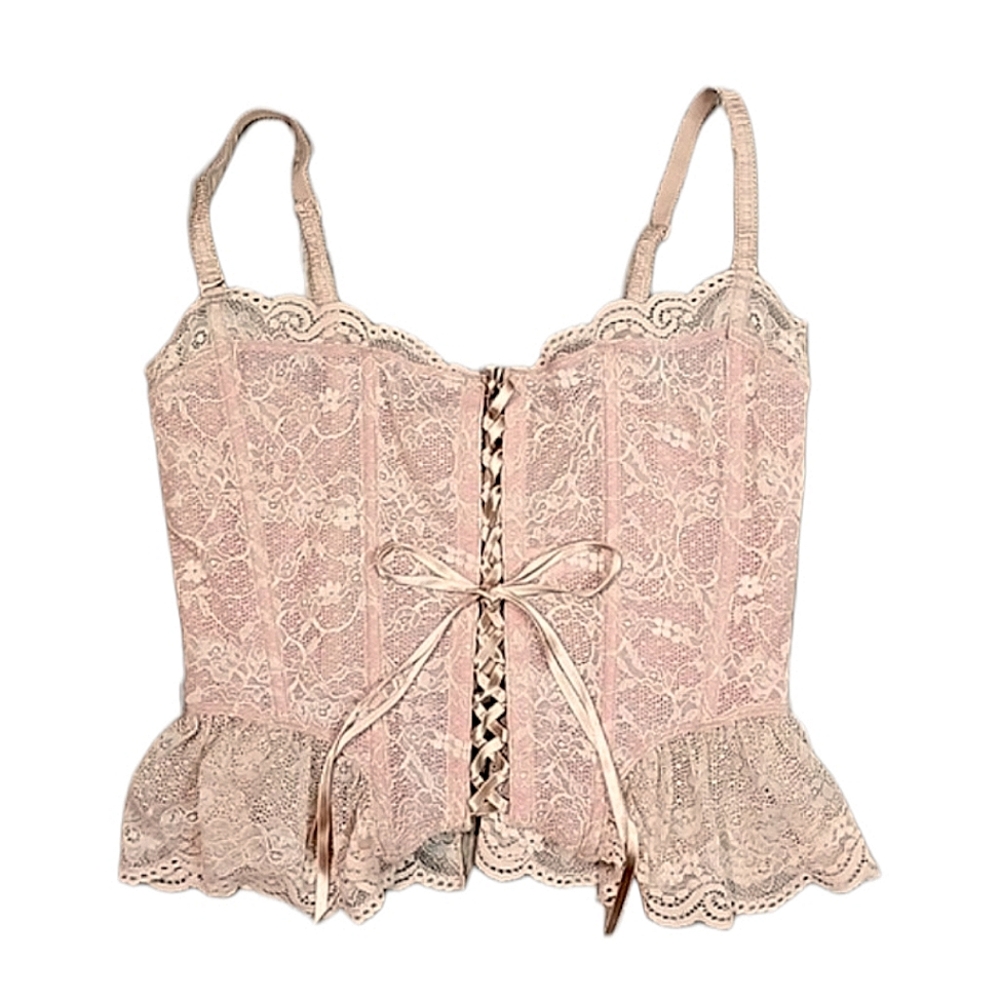 Victoria's Secret pink Butterfly corcet size M - Picture 2 of 6